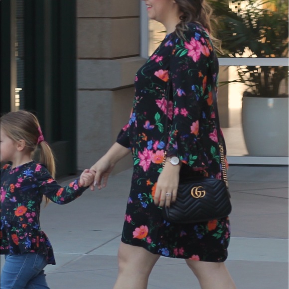 Old Navy Black Floral Shift Dress - Picture 9 of 9